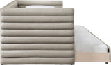 Beverly Twin Daybed with Trundle - Contemporary Design, Soft Vegan Leather, Space-Saving & Stylish