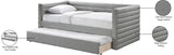 Beverly Twin Daybed with Trundle - Contemporary Design, Soft Vegan Leather, Space-Saving & Stylish
