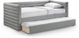 Beverly Twin Daybed with Trundle - Contemporary Design, Soft Vegan Leather, Space-Saving & Stylish