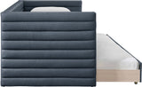 Beverly Twin Daybed with Trundle - Contemporary Design, Soft Vegan Leather, Space-Saving & Stylish