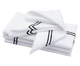 Embroidery Napkins - Black Dinner Napkins
