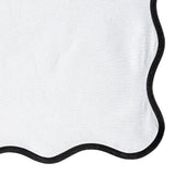 Beige Scallop Napkins - Embroidered Napkins