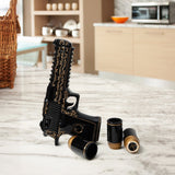 Hand Painted Pistol Whiskey & Wine Decanter by The Wine Savant