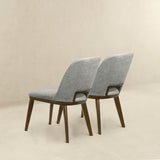 Blaken Light Grey Fabric Dining Chair (Set Of 2)