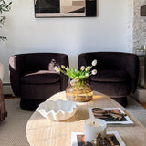 Bloom Upholstered Swivel Barrel Accent Chair (1-Piece)