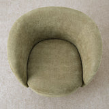 Bloom Upholstered Swivel Barrel Accent Chair (1-Piece)