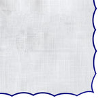 Royal blue tablecloth - Scalloped