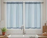 Blue Curtains For Kitchen -Set of 2