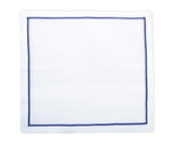 Royal Blue Embroidery Napkins - Line Design