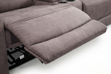 Branson Zero Slate 6-Piece Dual Power Reclining Modular Sectional with Storage Console