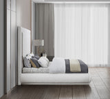 Brooke Elegant Mid Century Modern Upholstered Bed with High Headboard for Luxurious Sleep Experience