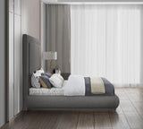 Brooke Elegant Mid Century Modern Upholstered Bed with High Headboard for Luxurious Sleep Experience