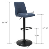 Bruno Upholstered Swivel Bar Stool (Set of 2)