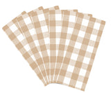 Beige And Cream Buffalo Checkered Napkins