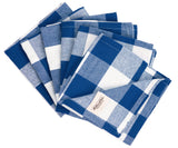 Blue Gingham Napkins Set of 6