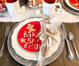Beige Plaid Napkins