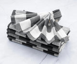 Gray Plaid Napkins