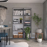 Home Slim 2 Piece Living Room Set, Matt Gray / White