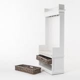 Halifax Entryway Coat Rack & Bench Unit