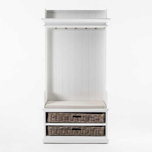 Halifax Entryway Coat Rack & Bench Unit