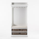 Halifax Entryway Coat Rack & Bench Unit