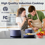 CIARRA 36 Inch Built-in Induction Cooktop 5 Burners 3700W with Booster Flexzone CABIH365BFF-OW