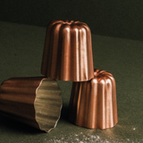 Mauviel M'PASSION Copper 4-Piece Copper Tinned Canele Mold Set