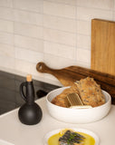 Stoneware Shallow Serving Bowl | EWA 60 oz