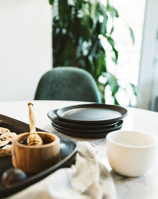 Stoneware Flat Dessert Plate | Epa 7.9"