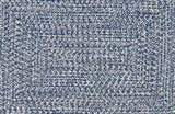 Blue Braided Faux Jute Outdoor Rug