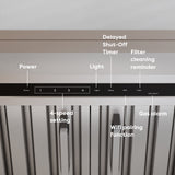 CIARRA Professional Series 34 inch Built-In Range Hood Insert with 4-Speed Levels and Smart Control | CAS34927A-OW