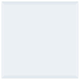 24x24-inch 6mm Rectangular Clear Tempered Glass Top