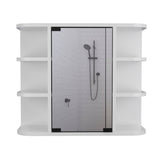 Detroit 2 Piece Bathroom Set, Medicine Cabinet + Vanity