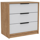 Tuhome Kaia 3 Drawers Dresser with Spacious Storage, Modern Superior Top for Décor, Functional Bedroom Organizer for Clothing and Essentials, Contemporary Space-Saving Furniture with Smooth Metal Hardware