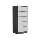 Aniston 2 piece bedroom set, white / smokey oak