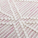 Ramsbury Soft Pink Wool Rug - Clearance