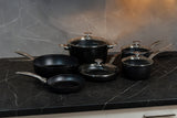 CHD Dual Ceramic Layer, Diamond Reinforced Nonstick 10-Piece Set - Complete Kitchen Set | Made in Switzerland