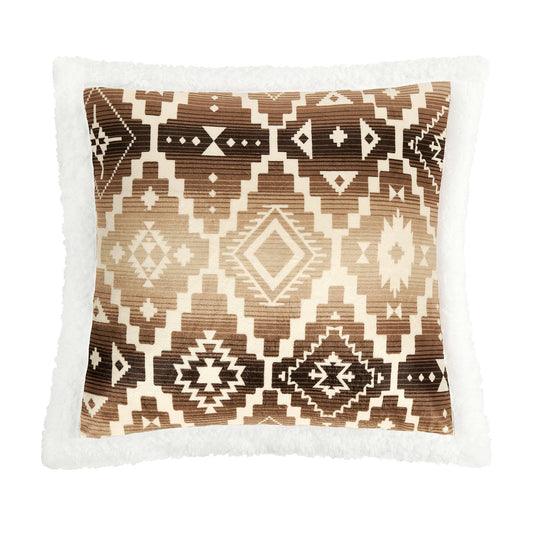 Chalet Aztec Campfire Sherpa Pillow, 6 MOQ