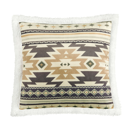 Desert Sage Campfire Sherpa Pillow, 6 MOQ