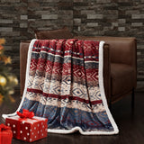 Home on the Range Aztec Campfire Sherpa Throw, 6 MOQ