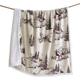 White Pine Campfire Sherpa Throw, 6 MOQ