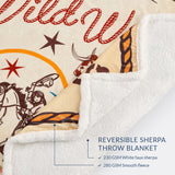 Western Adventure Campfire Sherpa Throw, 6 MOQ