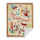 Western Adventure Campfire Sherpa Throw, 6 MOQ