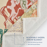 Long Live Cowgirls Campfire Sherpa Throw, 6 MOQ