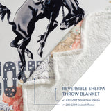 Long Live Cowboys Campfire Sherpa Throw, 6 MOQ