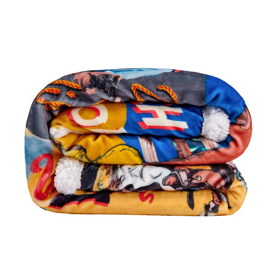 Bandits & Heroes Campfire Sherpa Throw, 6 MOQ