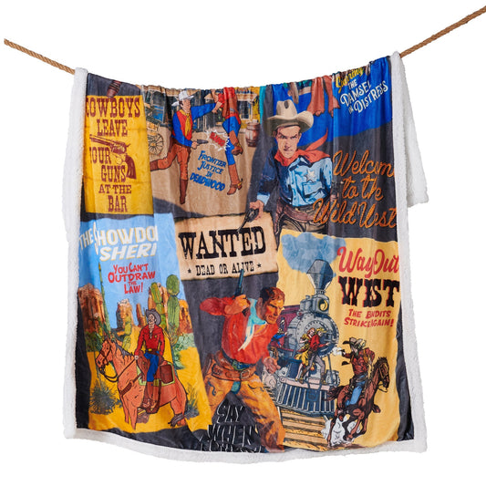 Bandits & Heroes Campfire Sherpa Throw, 6 MOQ