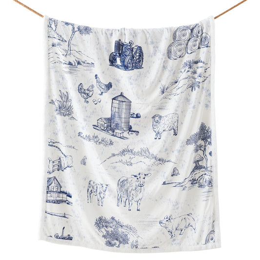 Farm Life Campfire Sherpa Throw, 6 MOQ