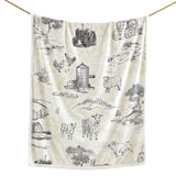 Farm Life Campfire Sherpa Throw, 6 MOQ