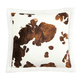 Elsa Cowhide Campfire Sherpa Pillow, 6 MOQ